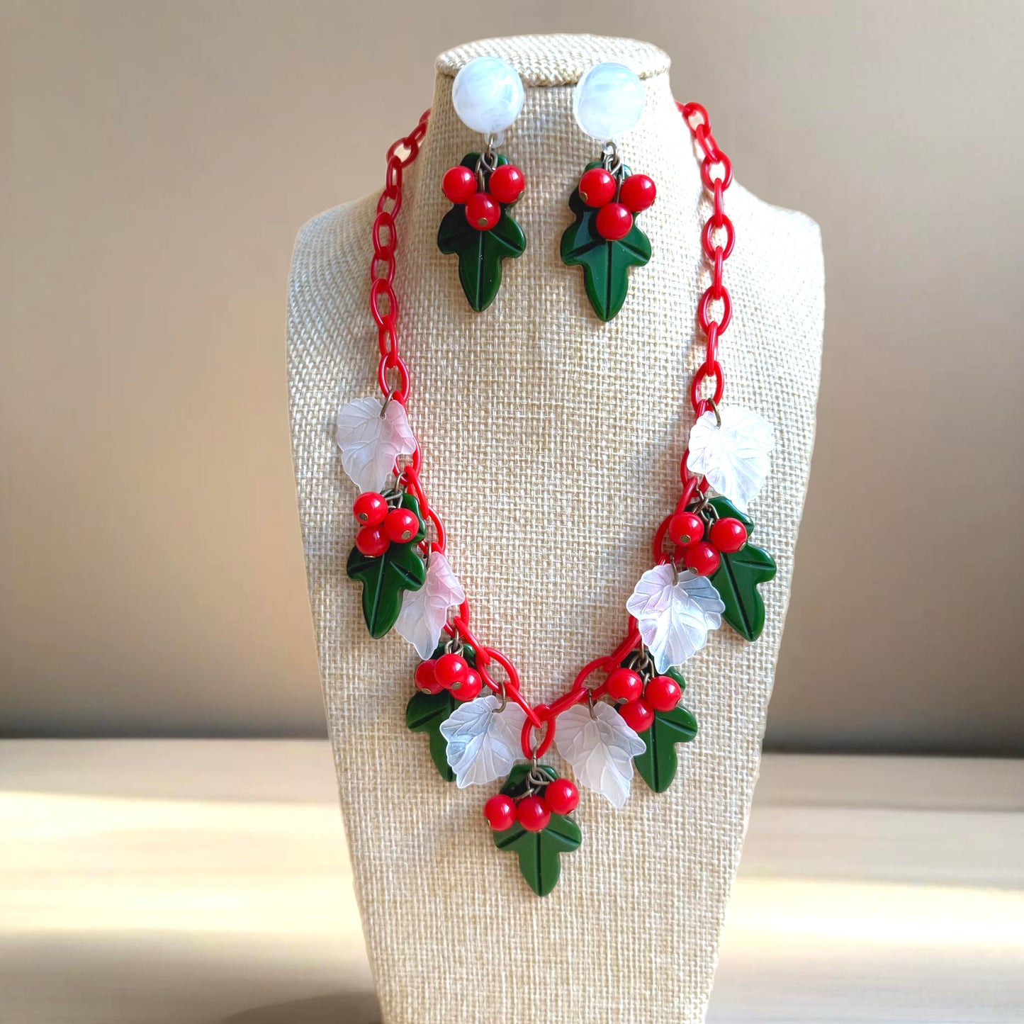 Holly necklace and optional matching earrings