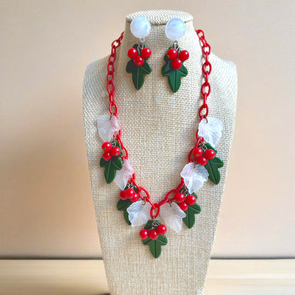 Holly necklace and optional matching earrings