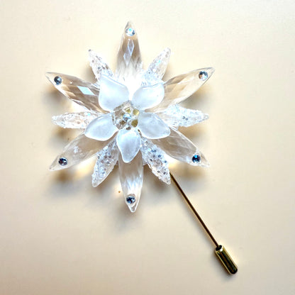 Winter Cold stick pin brooch