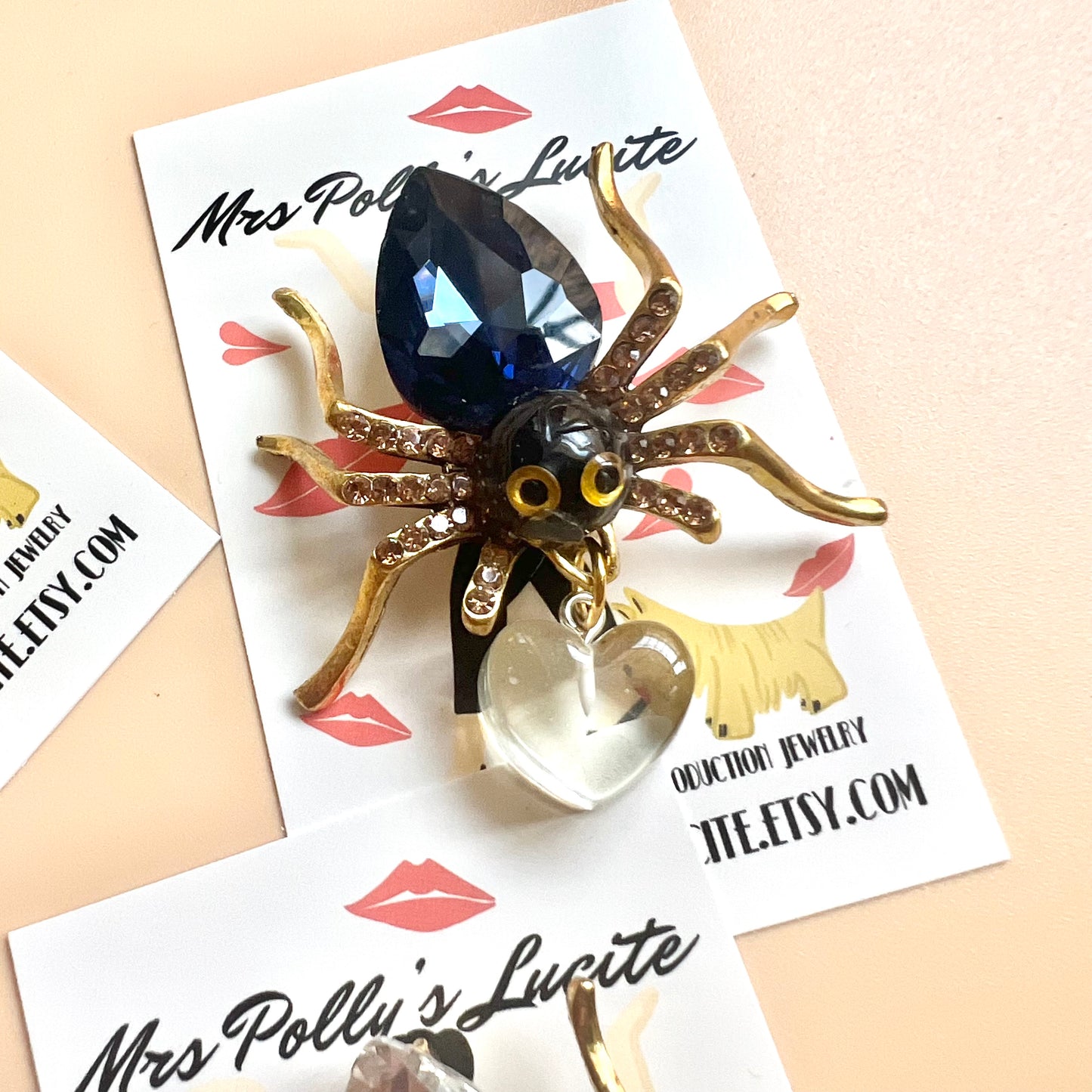 Glam Spider Brooch