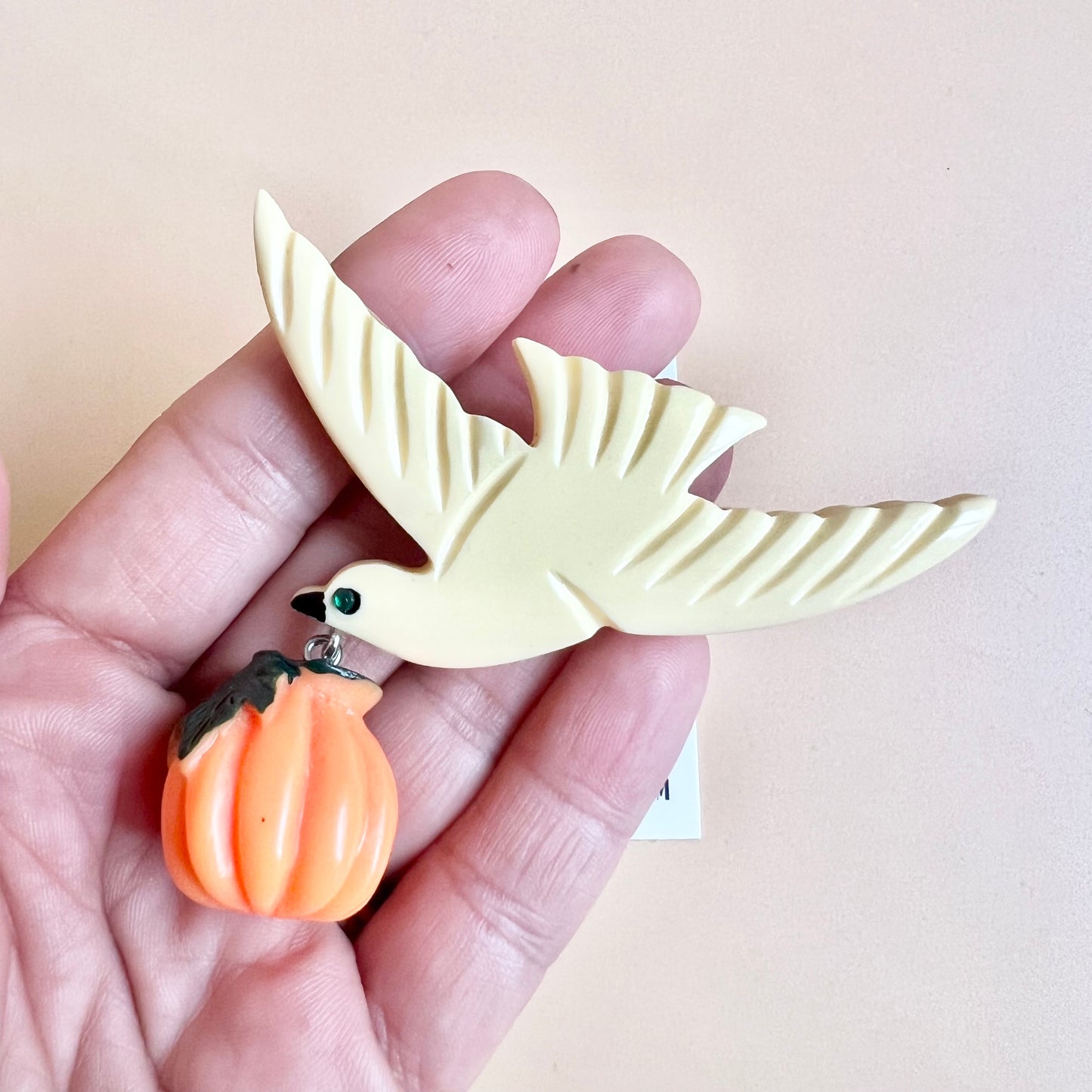 Halloween Swallow brooch