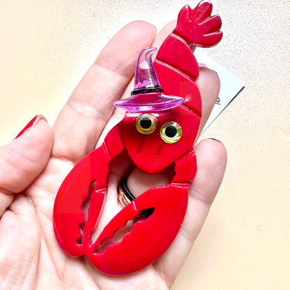 Halloween Lobster brooch