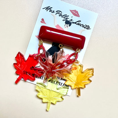 Colorful Autumn brooch