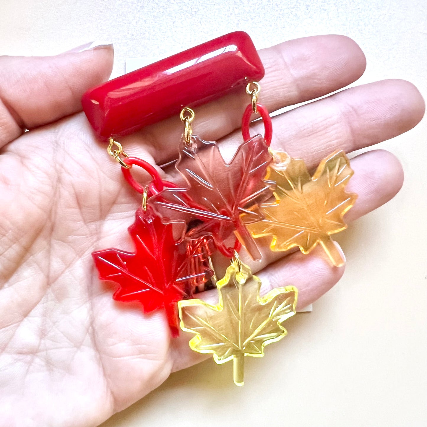 Colorful Autumn brooch