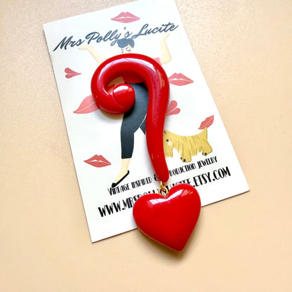 Question Love Mark brooch