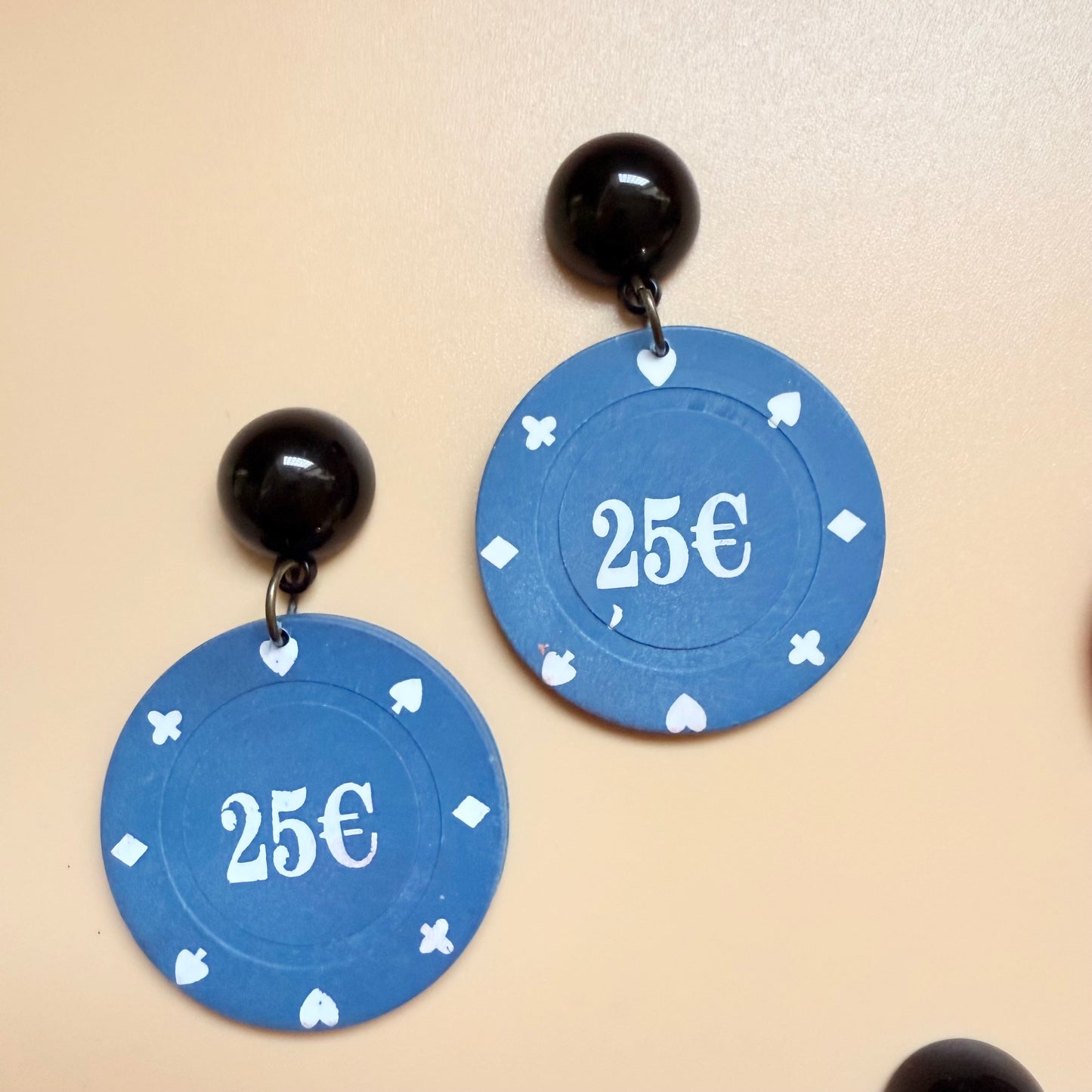 Poker chips Earrings