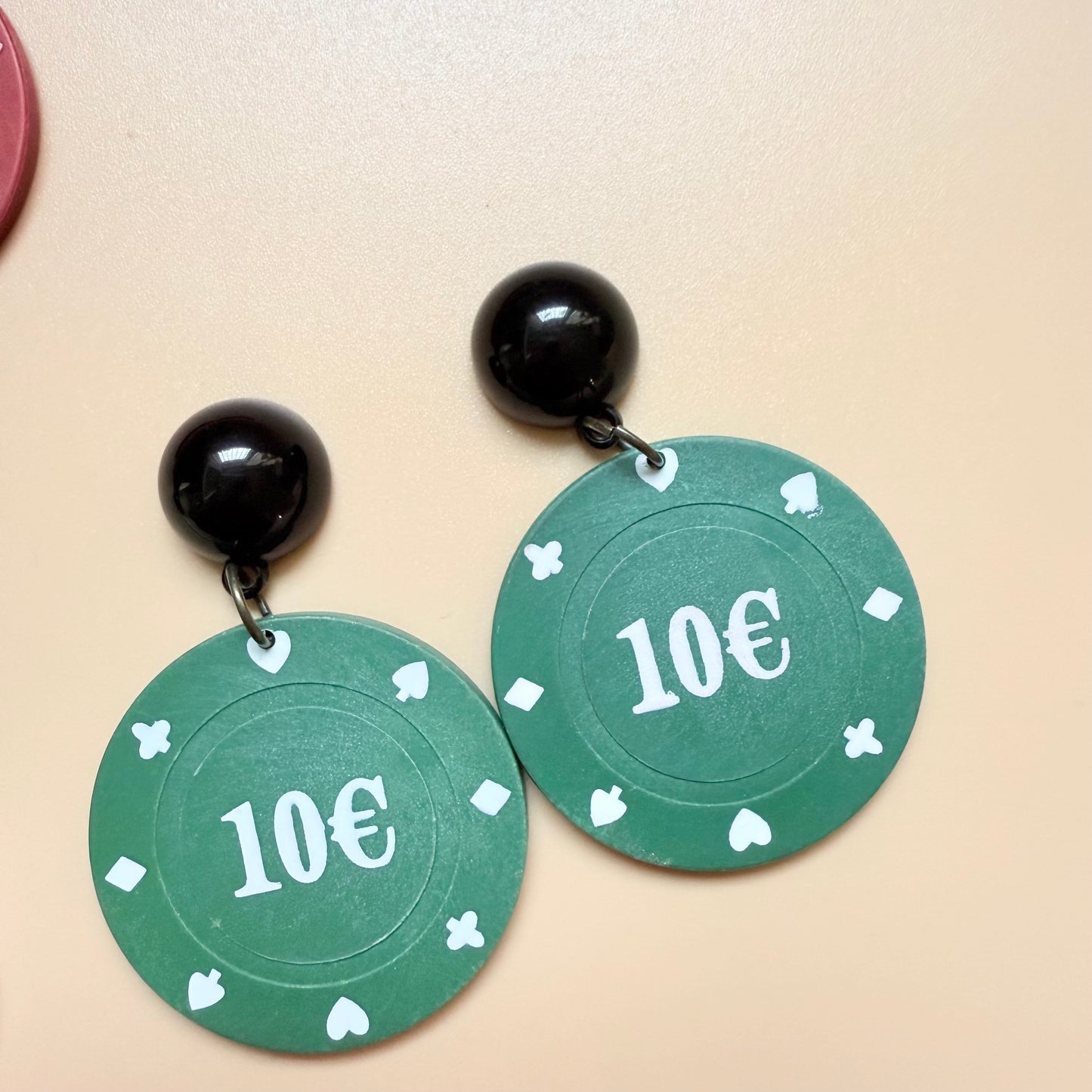 Poker chips Earrings