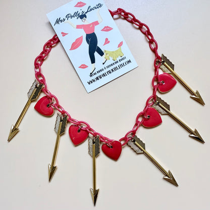 Hearts and arrows necklace