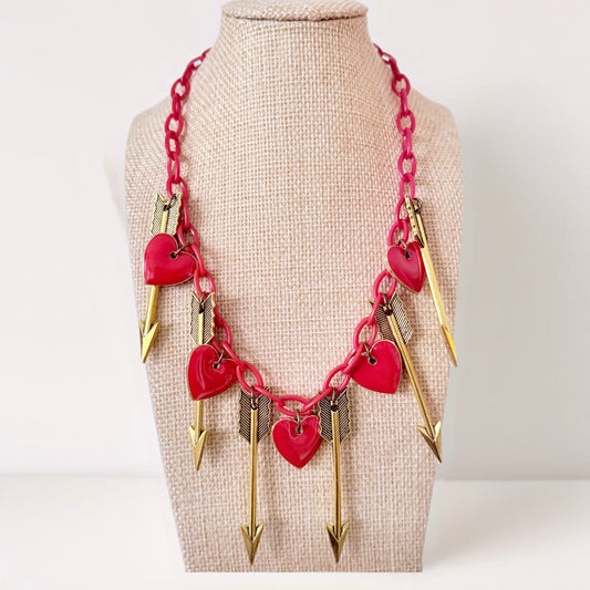 Hearts and arrows necklace