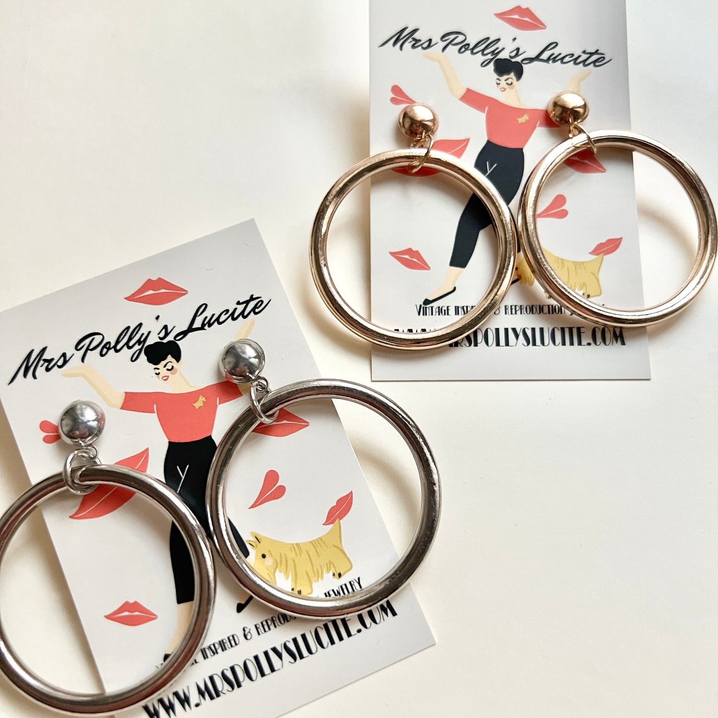 Marilyn Monroe Inspired Hoop Earrings