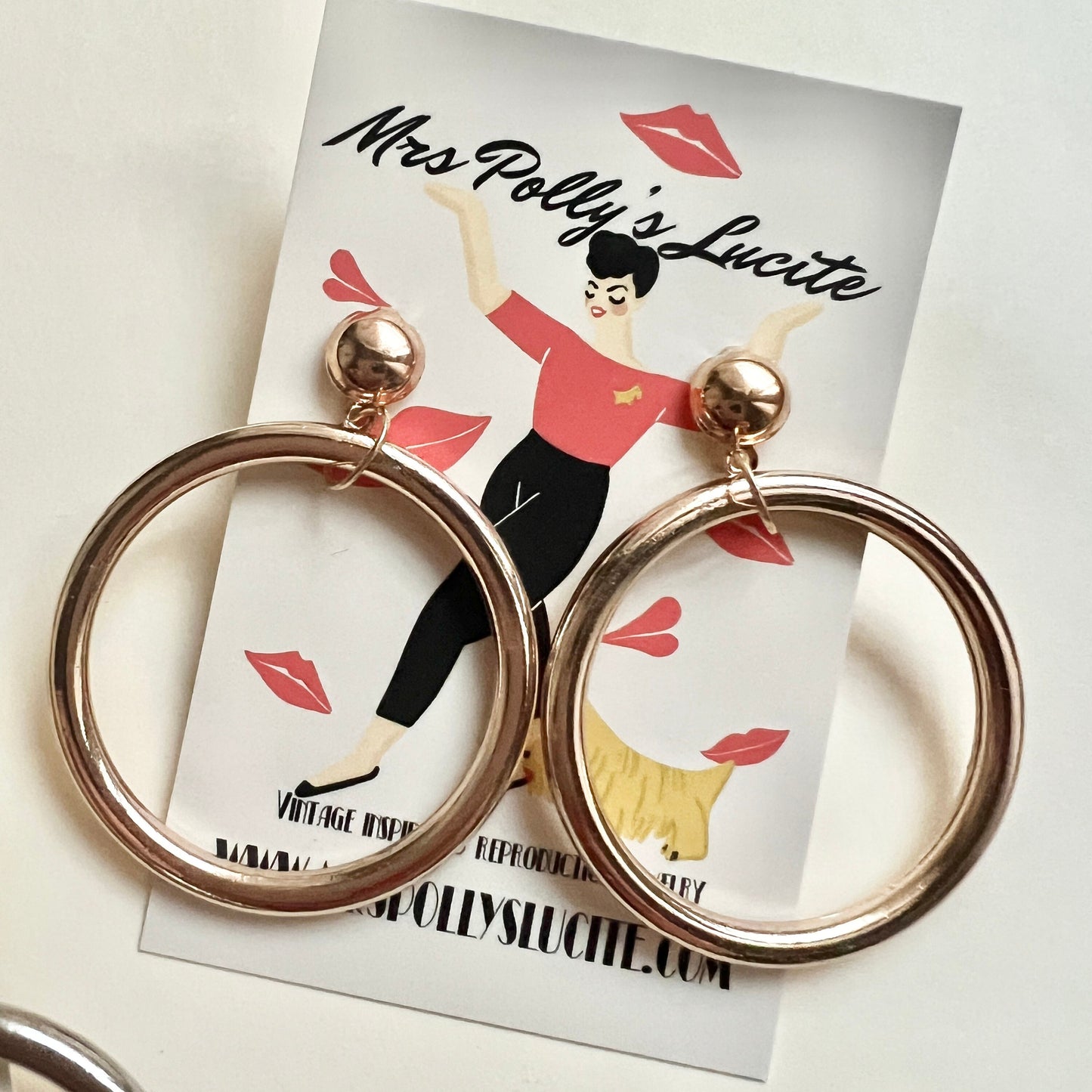 Marilyn Monroe Inspired Hoop Earrings