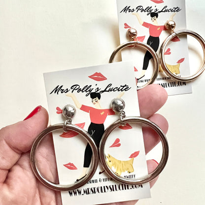 Marilyn Monroe Inspired Hoop Earrings