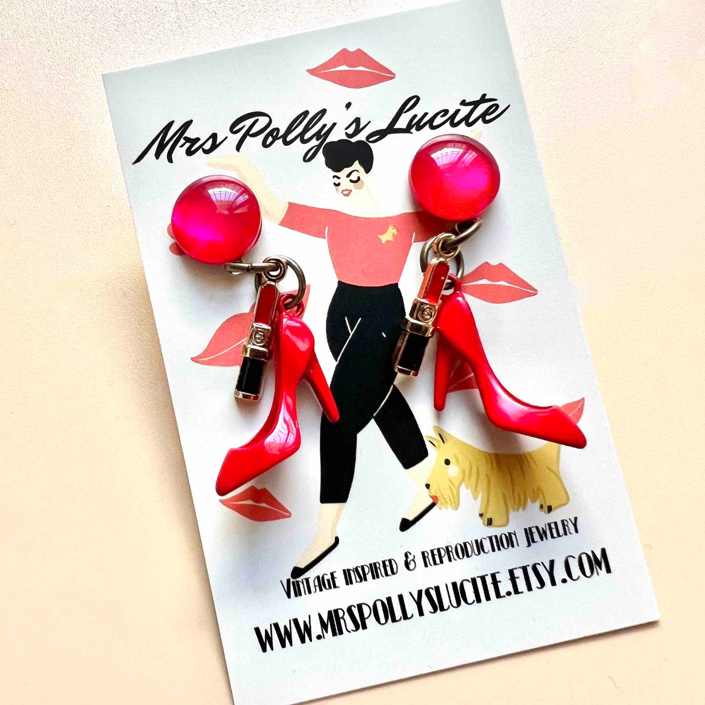 Vintage Inspired Burlesque Earrings