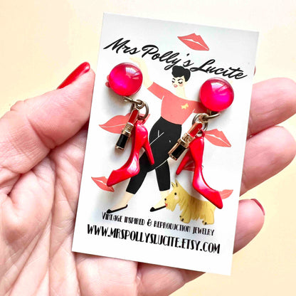 Vintage Inspired Burlesque Earrings