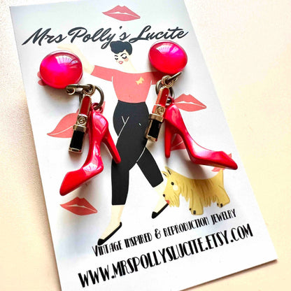 Vintage Inspired Burlesque Earrings