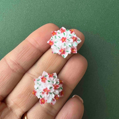 Flowers stud Buttons earrings