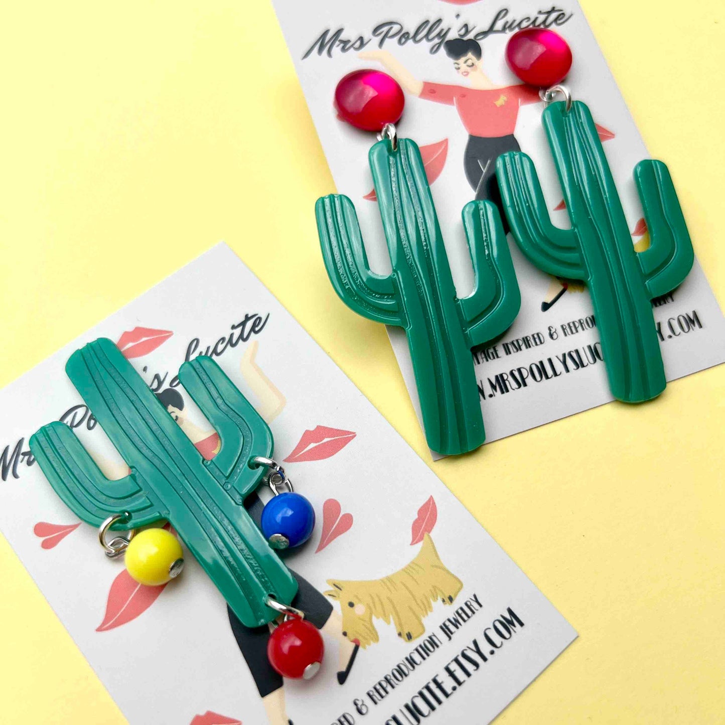 Retro Cactus brooch