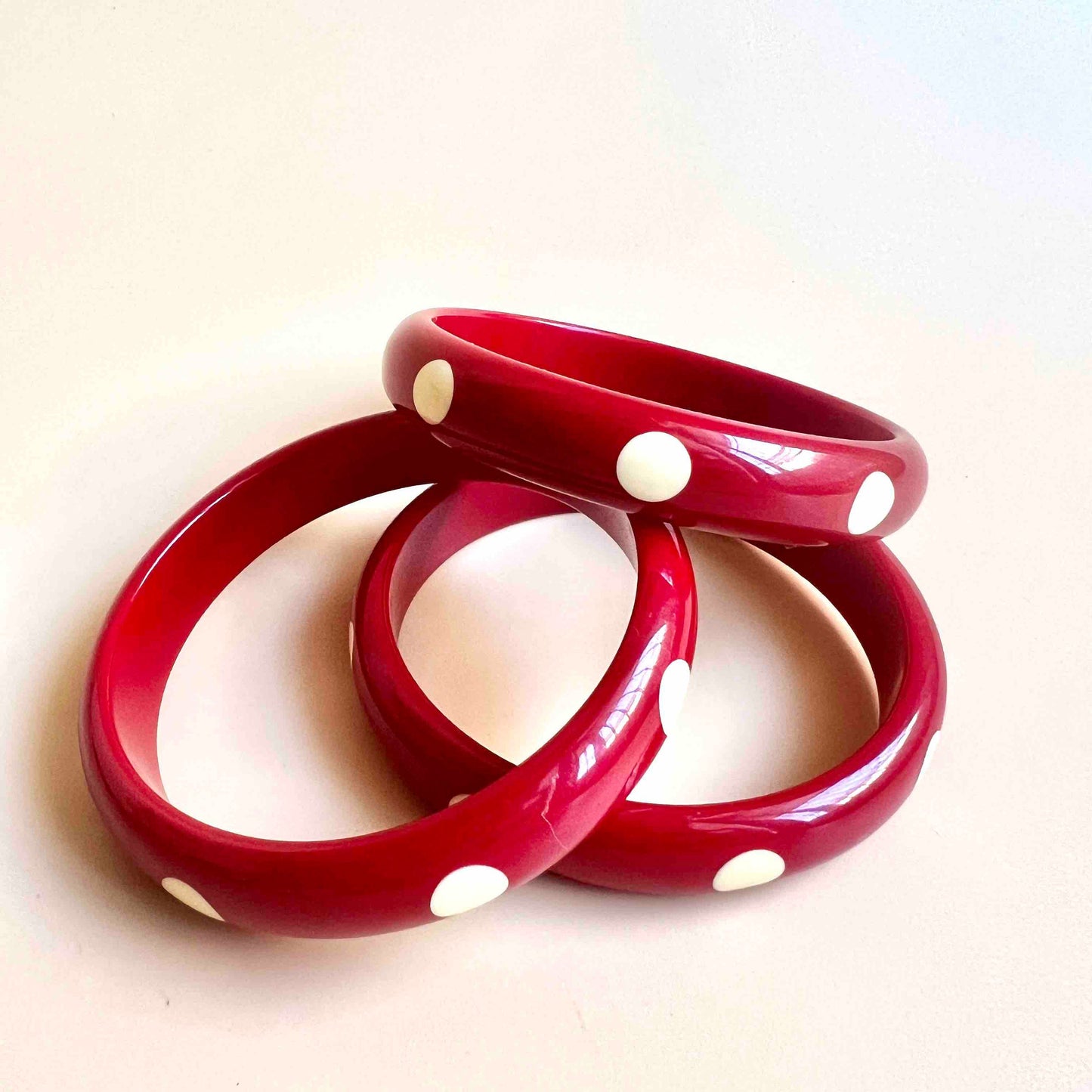 Red Dots bangle