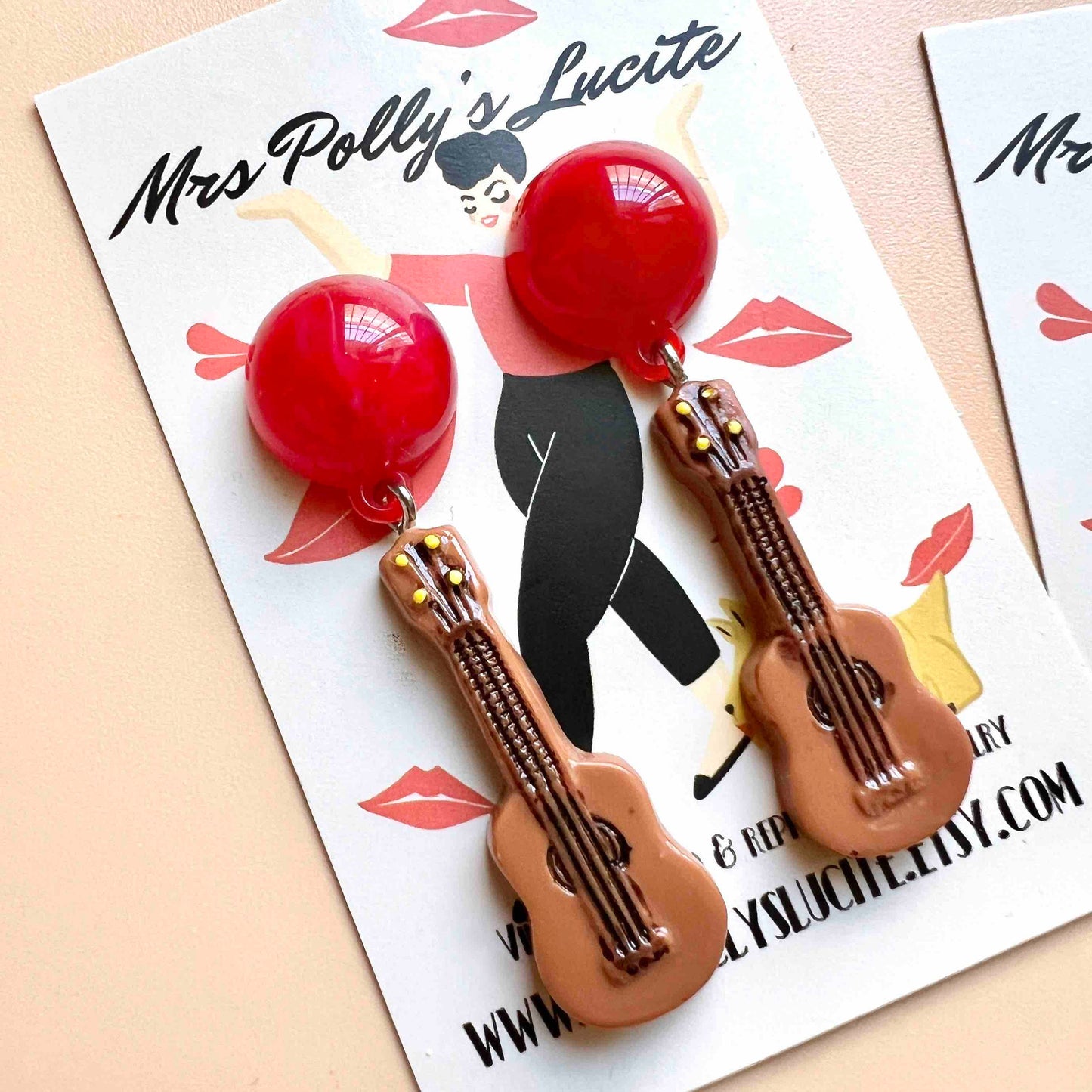 Rock'n Roll Guitar earrings