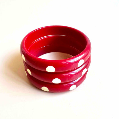 Red Dots bangle