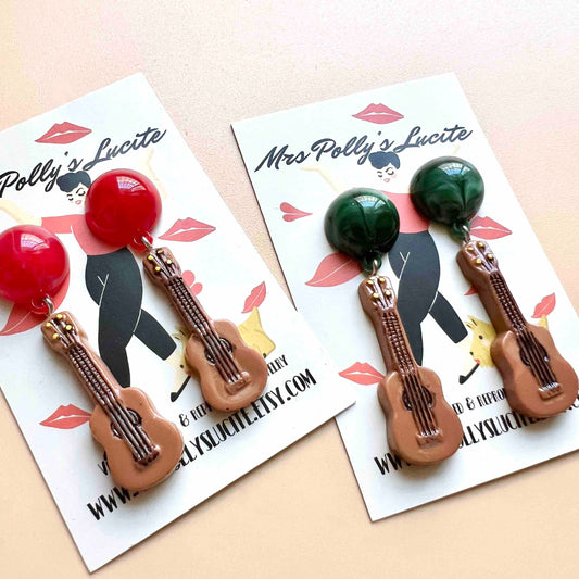 Rock'n Roll Guitar earrings