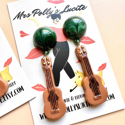 Rock'n Roll Guitar earrings