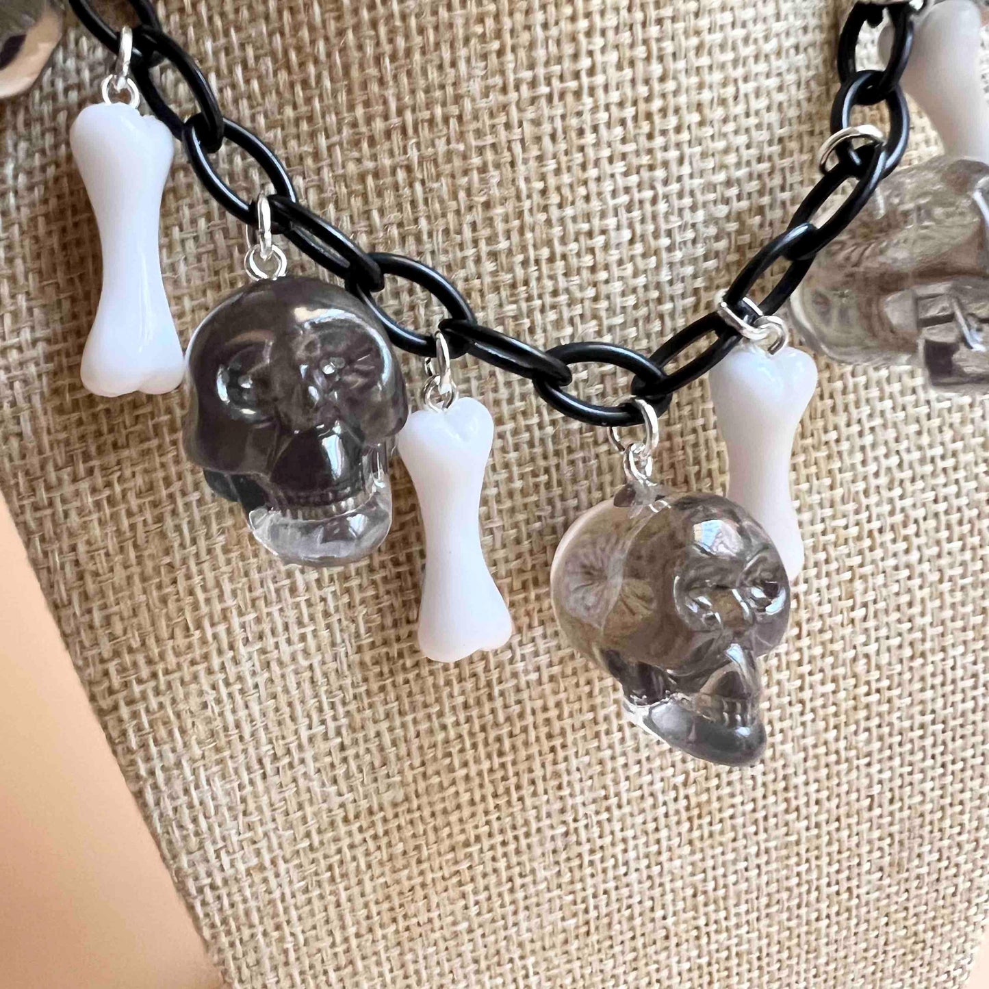 Skulls and bones Resin Necklace