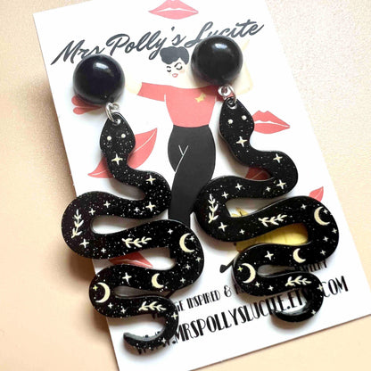 Witchy Snake Earrings