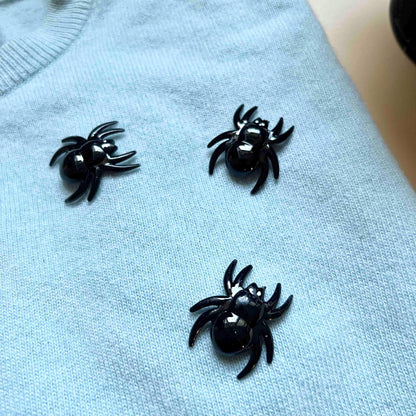 Gothic Spider Trio Resin Pin Set, Customize Your Style