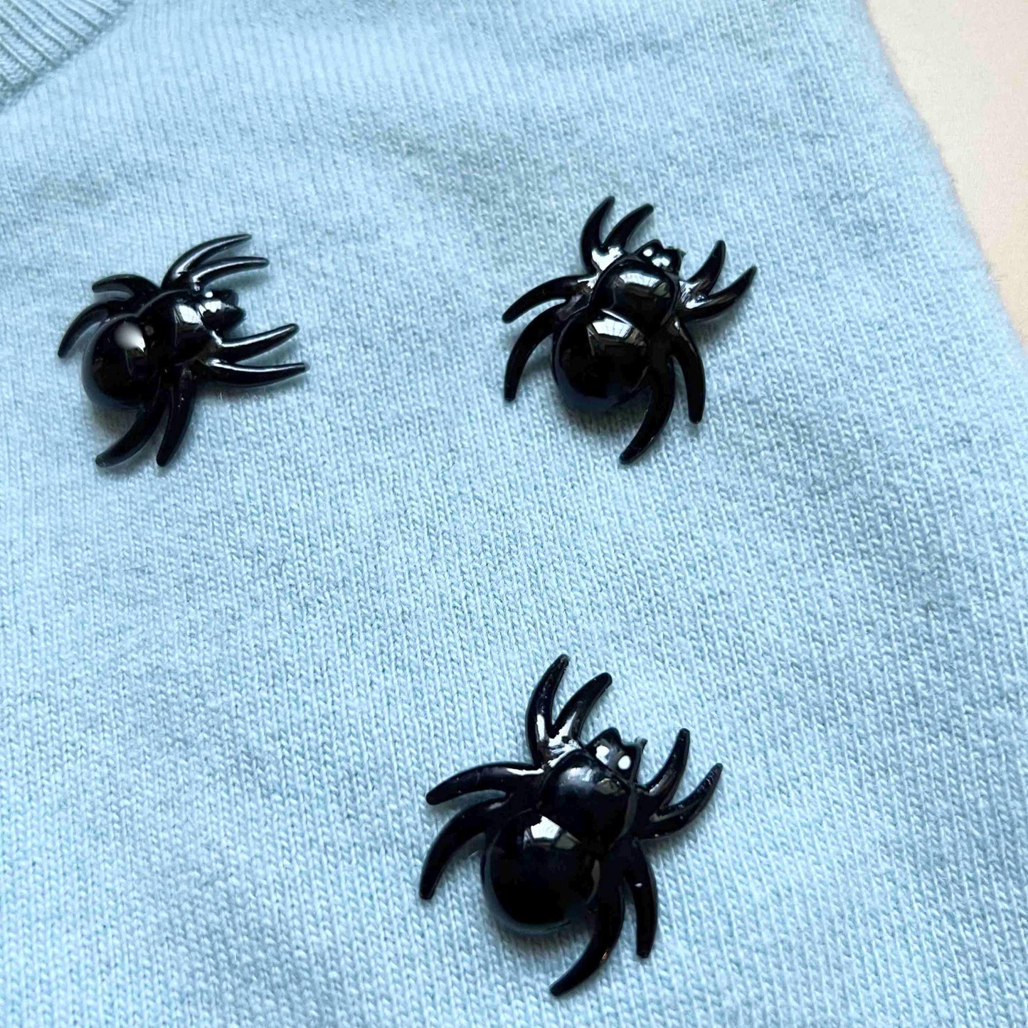 Gothic Spider Trio Resin Pin Set, Customize Your Style