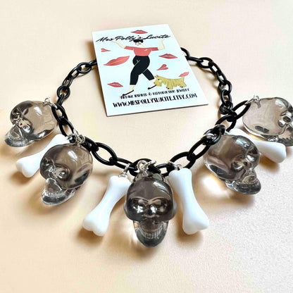 Skulls and bones Resin Necklace