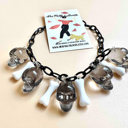 Skulls and bones Resin Necklace