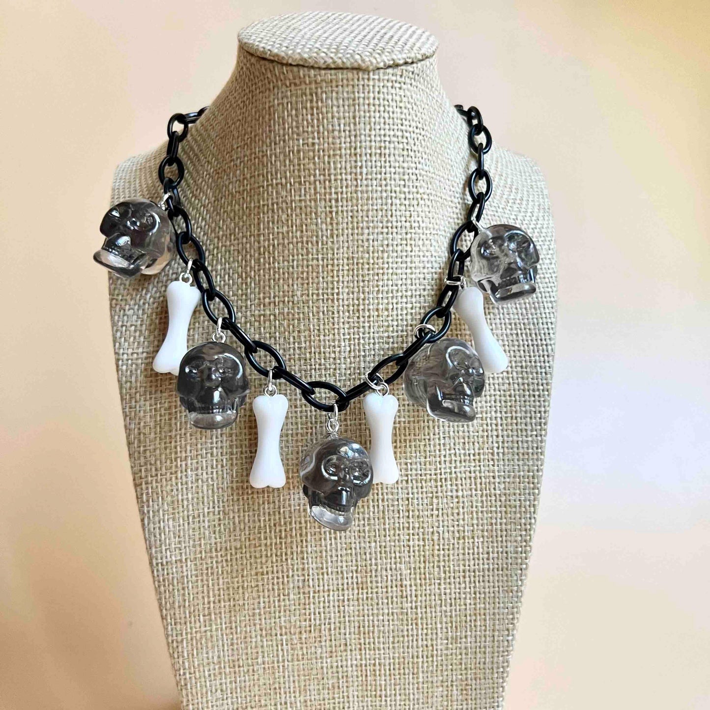 Skulls and bones Resin Necklace