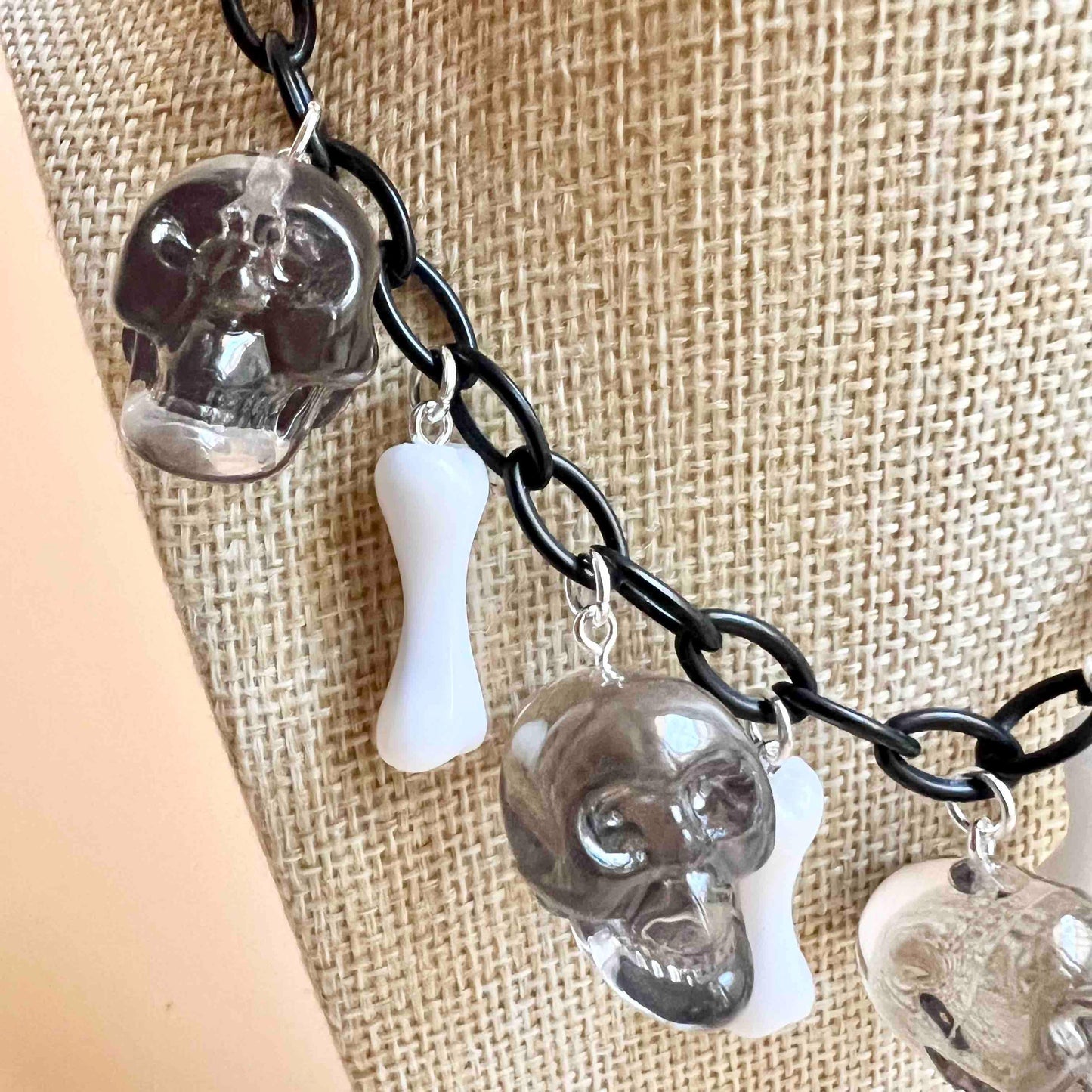 Skulls and bones Resin Necklace