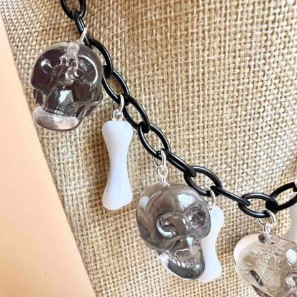 Skulls and bones Resin Necklace